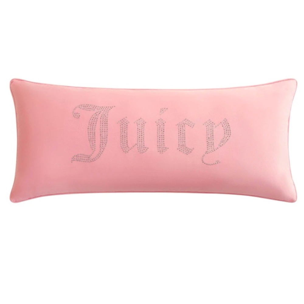 Juicy Couture reversible throw pillow